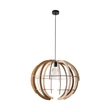 Pendul TK Lighting VENUS metal, lemn, negru, maro, E27 - TK-6888