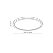 Plafoniera de baie TK Lighting AQUA metal, plastic, alb,negru,  LED, 24W, 3000K, 2565 Lm, IP54 - TK-6903