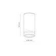 Plafoniera TK Lighting JET metal, alb, GU10 - TK-6919