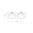Spot incastrabil TK Lighting JET metal, alb, GU10 - TK-6924
