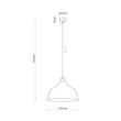 Pendul TK Lighting CAP metal, maro, E27 - TK-6926