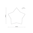 Aplica de perete TK Lighting STAR metal, plastic, textil, alb, E27 - TK-6972