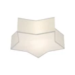 Aplica de perete TK Lighting STAR metal, plastic, textil, alb, E27 - TK-6972