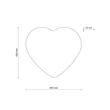 Aplica de perete TK Lighting HEART metal, plastic, textil, bej, E27 - TK-757