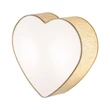 Aplica de perete TK Lighting HEART metal, plastic, textil, bej, E27 - TK-757