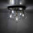 Plafoniera TK Lighting NILOS metal, sticla, negru, transparent, G9 - TK-758