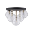 Plafoniera TK Lighting NILOS metal, sticla, negru, transparent, G9 - TK-758
