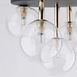 Plafoniera TK Lighting NILOS metal, sticla, negru, transparent, G9 - TK-758