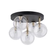 Plafoniera TK Lighting NILOS metal, sticla, negru, transparent, G9 - TK-758