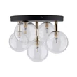 Plafoniera TK Lighting NILOS metal, sticla, negru, transparent, G9 - TK-758