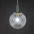 Pendul TK Lighting CADIX metal, sticla, auriu, transparent, G9 - TK-759