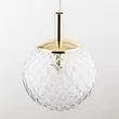 Pendul TK Lighting CADIX metal, sticla, auriu, transparent, G9 - TK-759