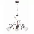 Candelabru Trio TRADITIO metal, sticla, rugina, alb, E14 - 110700328