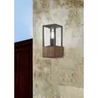Aplica de perete exterioara Trio GARONNE lemn, sticla, maro, transparent, E27, IP44 - 201860130