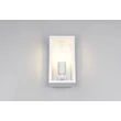 Aplica de perete exterior Trio GARONNE metal, sticla, alb, transparent, E27, IP44 - Trio-201860131