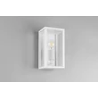 Aplica de perete exterior Trio GARONNE metal, sticla, alb, transparent, E27, IP44 - Trio-201860131