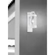 Aplica de perete exterioara Trio SAMBESI metal, sticla, alb, transparent, E27, IP44 - 204160131