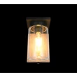 Aplica de perete exterior Trio ARDILA metal, sticla, lemn, transparent, E27, IP44 - Trio-211660135