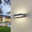 Aplica de perete exterioara cu senzor Trio CUANDO metal, plastic, antracit, alb, LED, 3000K, 11W, 1400lm, IP54 - 226669242