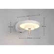 Aplica de perete Trio KEATON metal, plastic, gri, alb, LED, 10W, 2300-3000-4000K, 1200Lm - 240270176