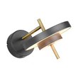 Aplica de perete Trio KEATON metal, plastic, negru, auriu, alb, LED, 10W, 2300-3000-4000K, 1200Lm - 240270180