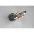 Aplica de perete Trio KEATON metal, plastic, negru, auriu, alb, LED, 10W, 2300-3000-4000K, 1200Lm - 240270180