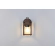 Aplica de perete exterior Trio MIRANDE metal, sticla, ruginiu, transparent, E27, IP23 - Trio-262260124