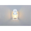 Aplica de perete exterior Trio MIRANDE metal, sticla, alb, transparent, E27, IP23 - Trio-262260131