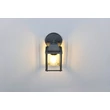 Aplica de perete exterior Trio MIRANDE metal, sticla, antracit, transparent, E27, IP23 - Trio-262260142