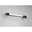 Aplica de perete Trio ENRICO, metal, negru, LED+GU10, 6.5W+5W, 620lm, 2300K+3000K+4000K, IP44 - Trio-281470332