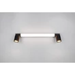 Aplica de perete Trio ENRICO, metal, negru, LED+GU10, 6.5W+5W, 620lm, 2300K+3000K+4000K, IP44 - Trio-281470332