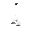 Pendul Trio PURE metal, sticla, negru, alb, E14 - 302000332