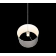 Pendul Trio HOTEL metal, textil, nichel, gri, E27 - Trio-303300111