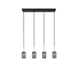 Pendul Trio TOSH metal, lemn, negru, alb, E27 - 304300434