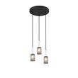 Pendul Trio TOSH metal, lemn, negru, alb, E27 - 304330334