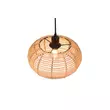 Pendul Trio INGA metal, rattan, negru, natural, E27 - 312200136