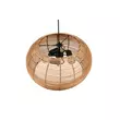 Pendul Trio INGA metal, rattan, negru, natural, E27 - 312200336