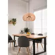 Pendul Trio INGA metal, rattan, negru, natural, E27 - 312200336