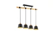 Pendul Trio HARRIS metal, lemn, negru, maro, E27 - 312700432