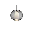 Pendul Trio FILO metal, sticla, negru, alb, E27 - 313900132