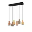 Pendul Trio AGUDO metal, negru, multicolor, E27 - 319400617