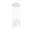 Pendul Trio TUBULAR metal, alb, LED, 3000K, 11x2.8W, 3850lm - 321691131