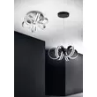 Pendul Trio CARRERA metal, negru, LED, 3000K, 38W, 4400lm - 325010132