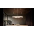 Pendul Trio AMADOR metal, maro, alb, LED, 48W, 2300-3000-4000K, 5800Lm - 331019165
