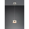 Pendul Trio DIOS metal, acril, nichel , alb, LED, 8W, 2300-3000-4000K, 800Lm - 331410107