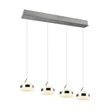 Pendul Trio DIOS metal, acril, nichel , alb, LED, 32W, 2300-3000-4000K, 3200Lm - 331410407