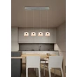 Pendul Trio DIOS metal, acril, nichel , alb, LED, 32W, 2300-3000-4000K, 3200Lm - 331410407