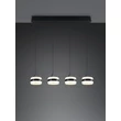 Pendul Trio DIOS metal, acril, negru , alb, LED, 32W, 2300-3000-4000K, 3200Lm - 331410432