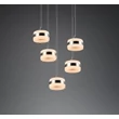 Pendul Trio DIOS metal, acril, nichel , alb, LED, 40W, 2300-3000-4000K, 4000Lm - 331430507