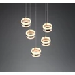 Pendul Trio DIOS metal, acril, nichel , alb, LED, 40W, 2300-3000-4000K, 4000Lm - 331430507